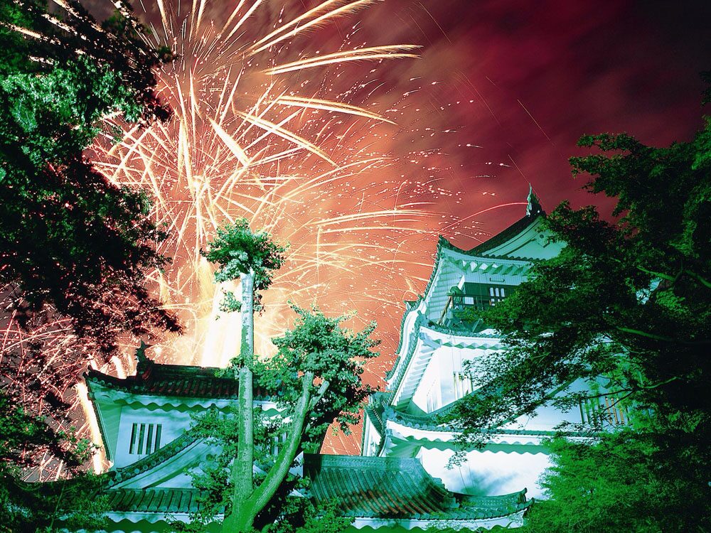 岡崎公園(岡崎城)から花火を見る穴場