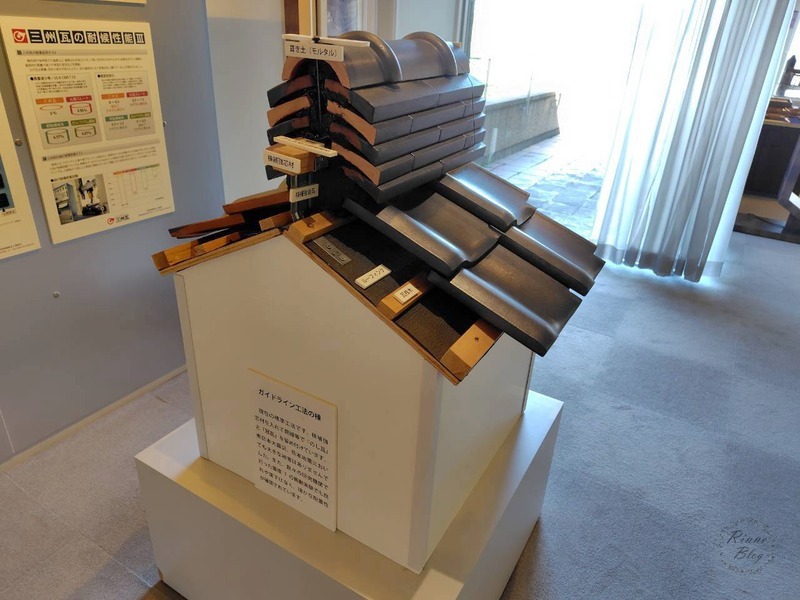 ガイドライン工法の棟の模型